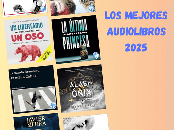 los mejores audiolibros 2025 portadas